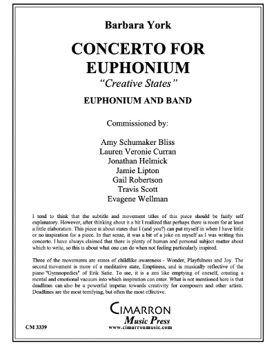 Concerto for Euphonium — Barbara York