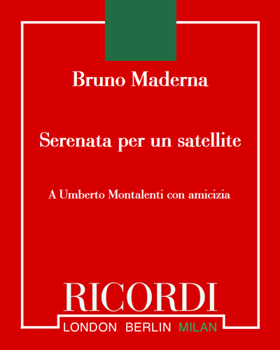 Serenata per un satellite — 马代尔纳