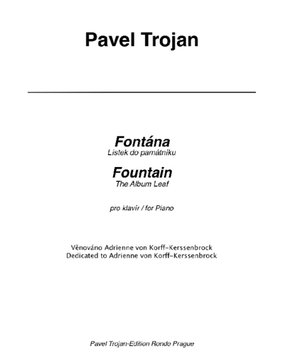 Fountain — Pavel Trojan