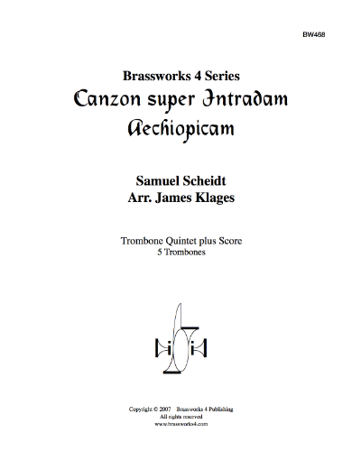 Canzon super Intradum Aechiopicam — 沙伊特