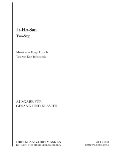 Li-Ho-San — Hugo Hirsch