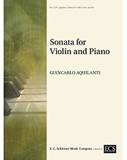 Sonata for Violin and Piano — Giancarlo Aquilanti