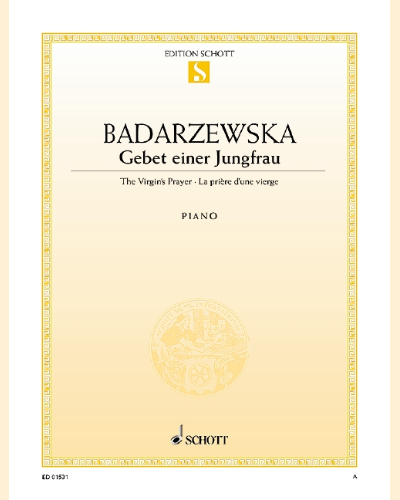 The Virgin's Prayer E-flat major — Tekla Bądarzewska-Baranowska
