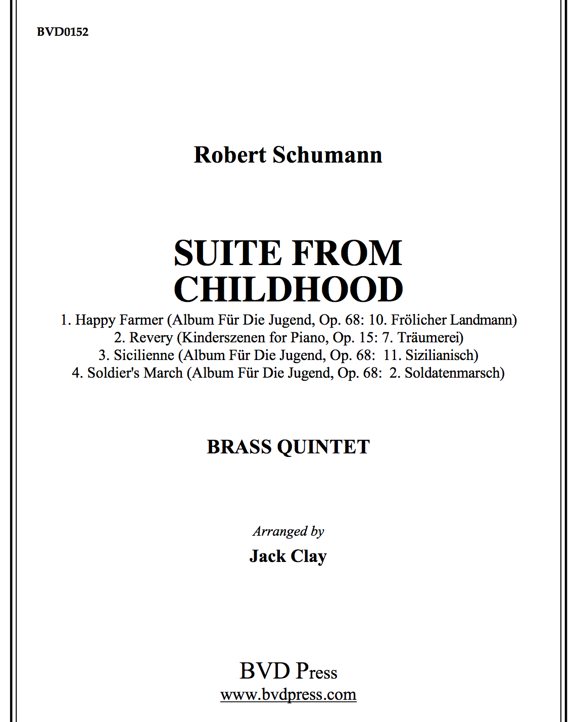 Suite from Childhood — 舒曼