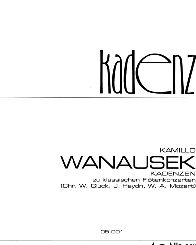 Cadenzas to Classical Flute Concertos — Camillo Wanausek
