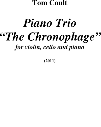 Piano Trio "The Chronophage" — Tom Coult