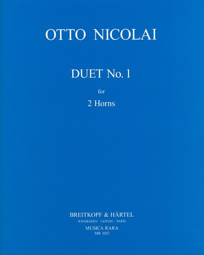 Duo No. 1 — Otto Nicolai