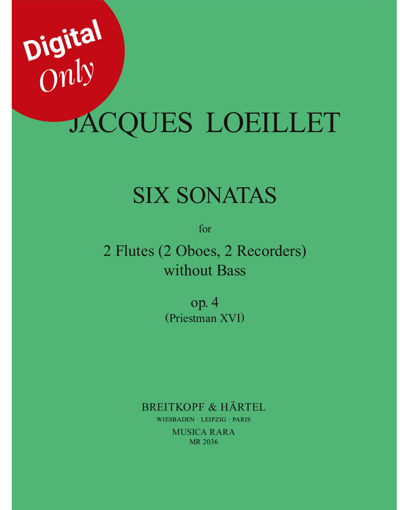 6 Sonaten op. 4 — Jacques Loeillet