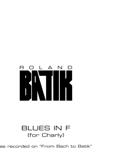 Blues in F — Roland Batik
