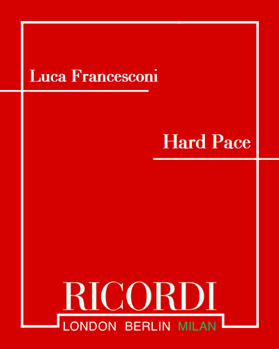 Hard pace — Luca Francesconi