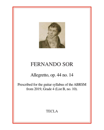 Petite pièce, Op. 44 No. 14 — 费尔南多·索尔