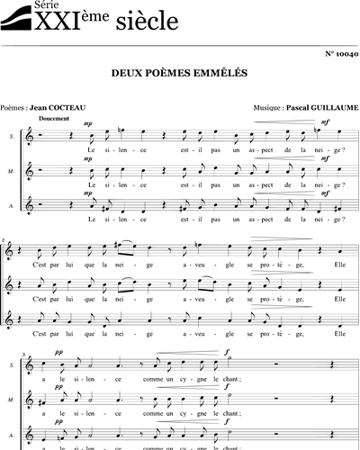 Deux poèmes emmêlés — Pascal Guillaume