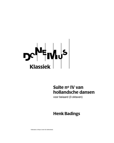 Suite of Dutch Dances No. 4 — Henk Badings