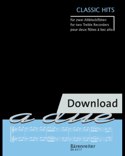 Classic Hits für zwei Altblockflöten — 合集