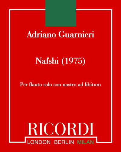 Nafshi (1975) — Adriano Guarnieri