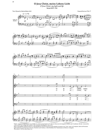 O Jesu Christ, meins Lebens Licht (from 'Great Sacred Choruses') — 巴赫