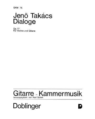 Dialogue, op. 77 — Jenő Takács