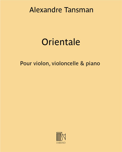Orientale (Extract No. 3 from 'Nous jouons pour maman') — Alexandre Tansman