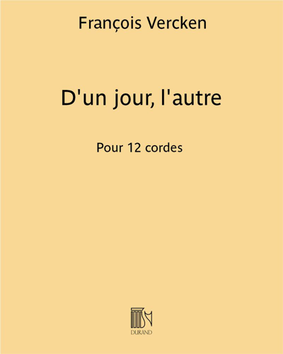 D'un jour, l'autre — François Vercken