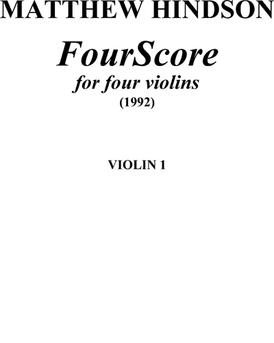 FourScore — Matthew Hindson