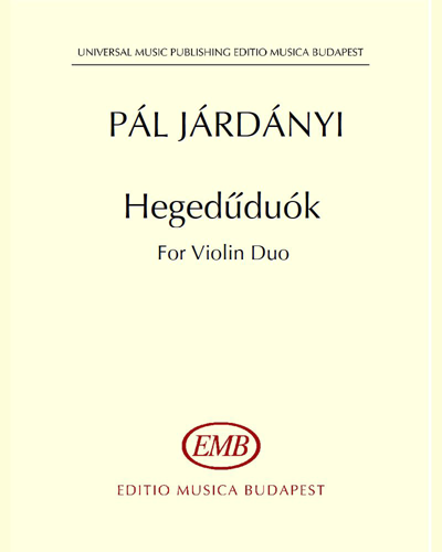 Hegedűduók — Pál Járdányi