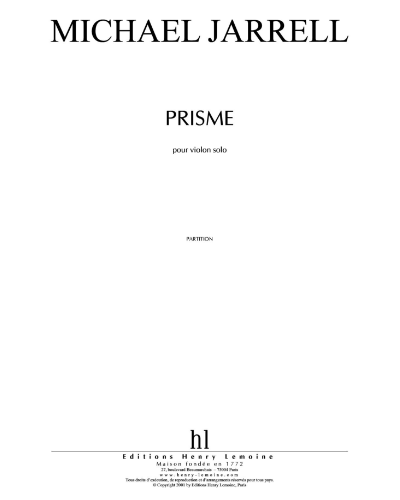 Prisme — Michael Jarrell
