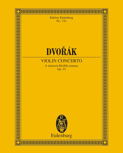 Concerto in A minor, op. 53, B 108 — 德沃夏克