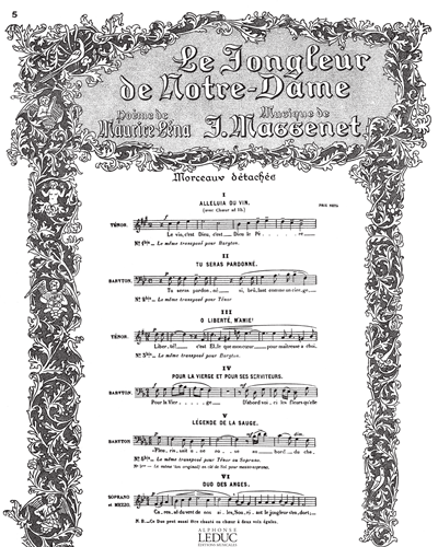 Légende de la Sauge No. 5 (from 'Le Jongleur de Notre-Dame') — 马斯内