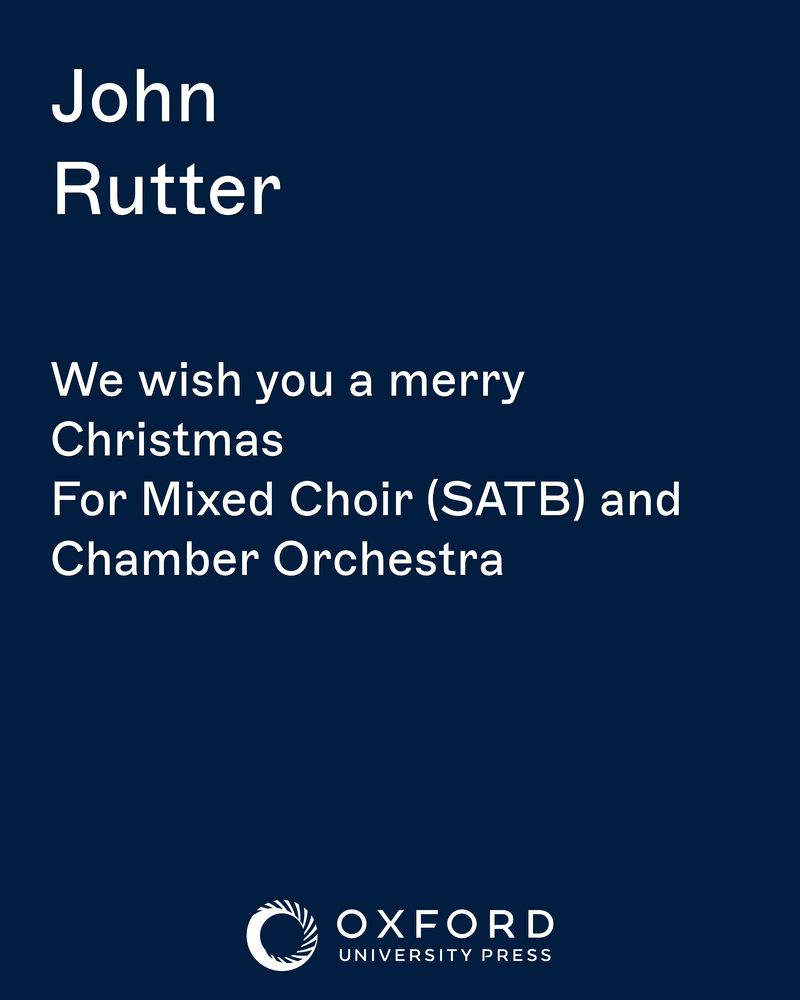 We wish you a merry Christmas — 约翰·拉特