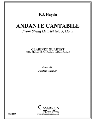 Andante cantabile (from 'String Quartet No. 5, op. 3') — 海顿
