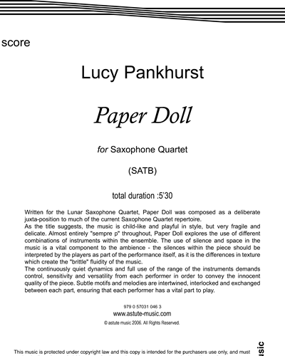 Paper Doll — Lucy Pankhurst