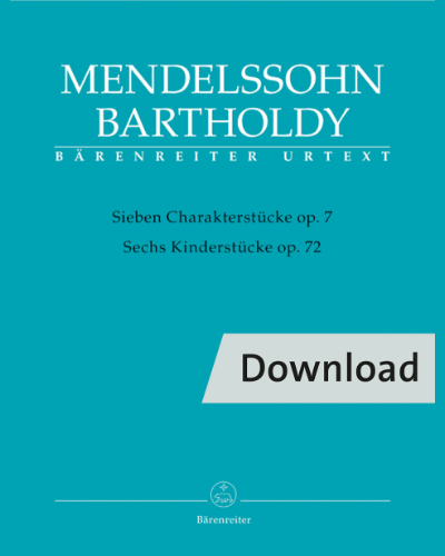 Seven Character Pieces, op. 7 / Six Children's Pieces, op. 72 — 门德尔松