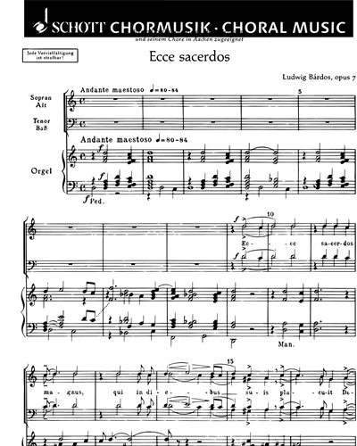 Ecce Sacerdos — Lajos Bárdos