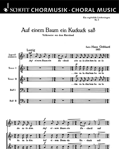 Ein ergötzlich Liedersingen — Hans Gebhard