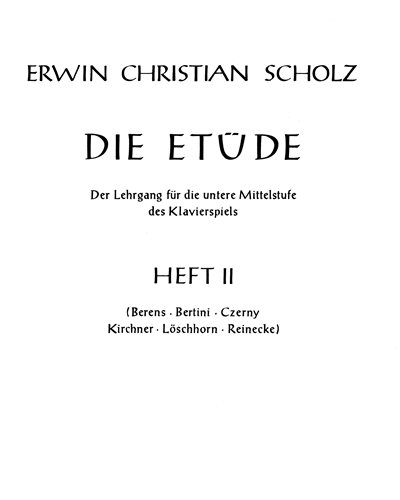 Etudes, Vol. 2 — Erwin Christian Scholz