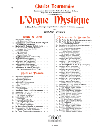 Dominica XV post Pentecosten, op. 57 — Charles Tournemire