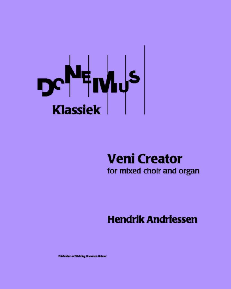 Veni Creator — Hendrik Andriessen