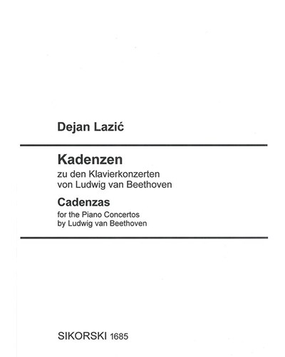 Cadenzas for the Piano Concertos by Ludwig van Beethoven — Dejan Lazić