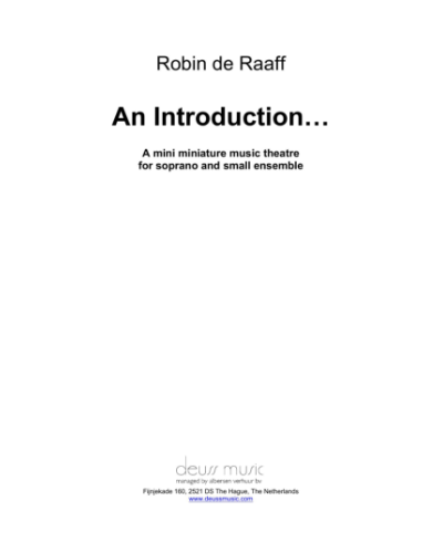 An Introduction — Robin de Raaff
