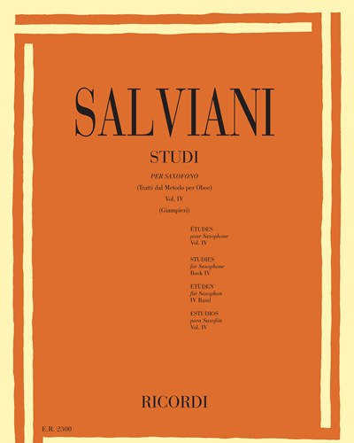 Studi per saxofono, Vol. 4 — Clemente Salviani