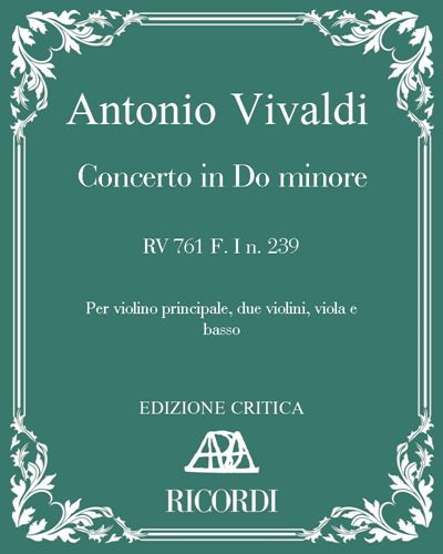 Concerto in C minor, op. RV 761, F. I n. 239 — Antonio Vivaldi