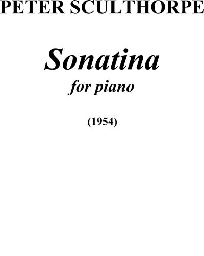 Sonatina, op. 306 — 彼得·斯克尔索普