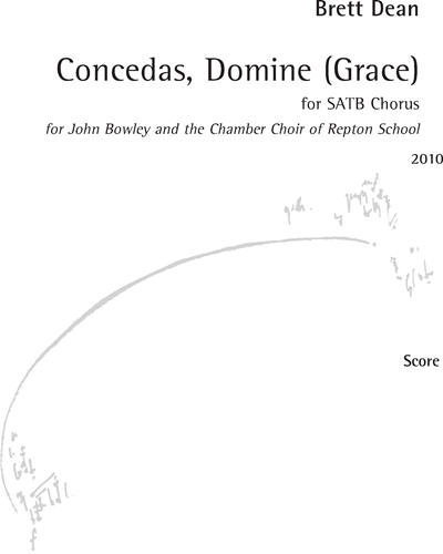 Concedas, Domine (Grace) — 布雷特·迪恩