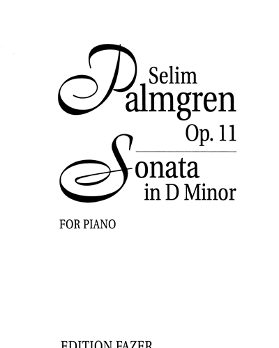 Sonata for Piano, op. 11 — 塞利姆·帕尔姆格伦