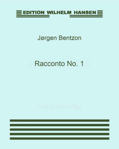 Racconto No. 1, op. 25 — Jørgen Bentzon