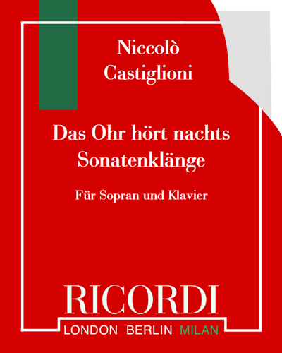 Das Ohr hört nachts Sonatenklänge — Niccolò Castiglioni