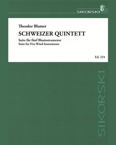 Swiss Quintet — Theodor Blumer