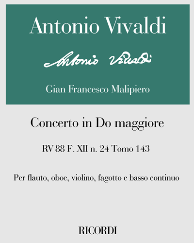 Concerto in C major, RV 88, op. 24, Vol. 143 — Antonio Vivaldi