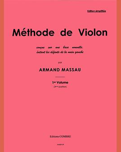 Method for Violin, Vol. 1 — Armand Massau