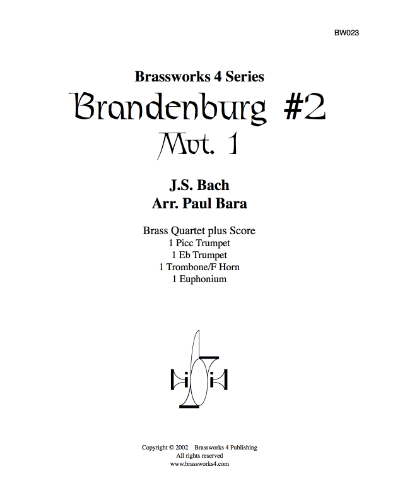Brandenburg Concerto No. 2, BWV 1047 — 巴赫